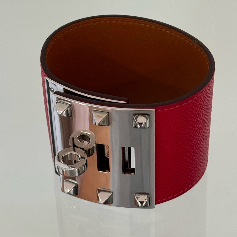 Hermes Leather Collier Dechien Wrap Bracelet